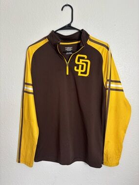 Genuine Merchandise San Diego Padres Team Quarter-Zip Pullover